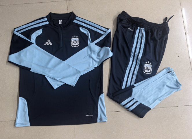 AAA Quality Argentina 25/26 Tracksuit - Navy Blue AAA Quality Argentina 25/26 Tracksuit - Navy Blue
